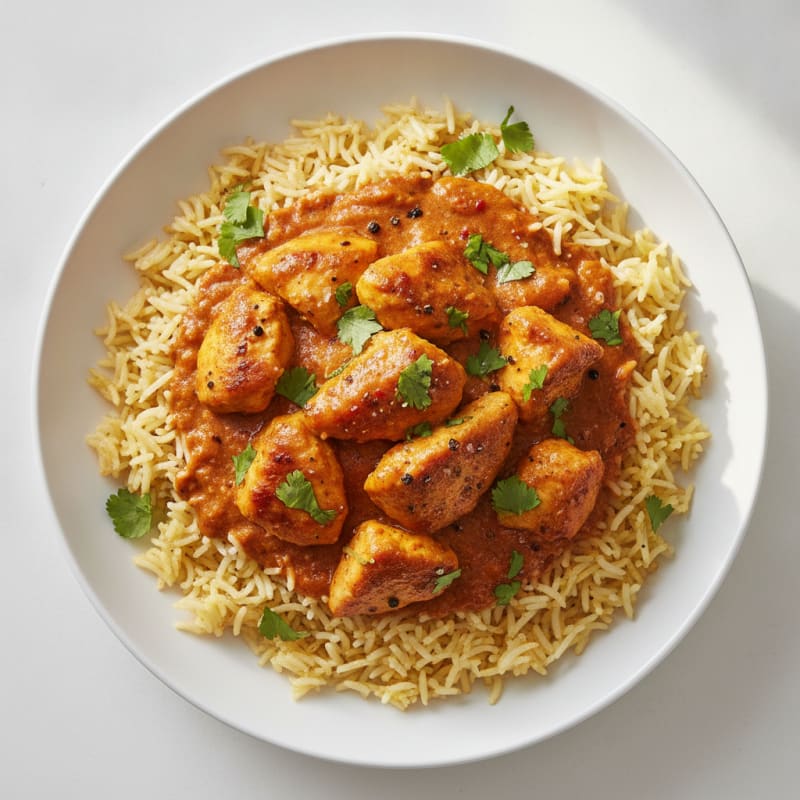 Spiced Butter Chicken with Basmati Rice