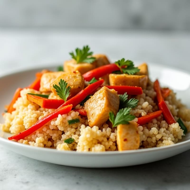Cauliflower Rice Chicken Stir-Fry