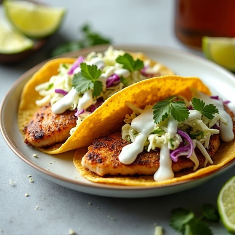Blackened Lime Tilapia Street Tacos