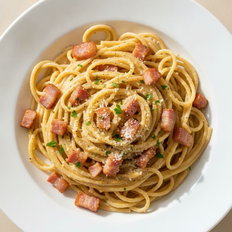 Classic Carbonara with Pancetta and Egg