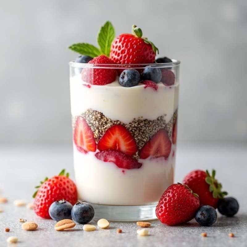 Creamy Greek Yogurt Protein Parfait with Berries