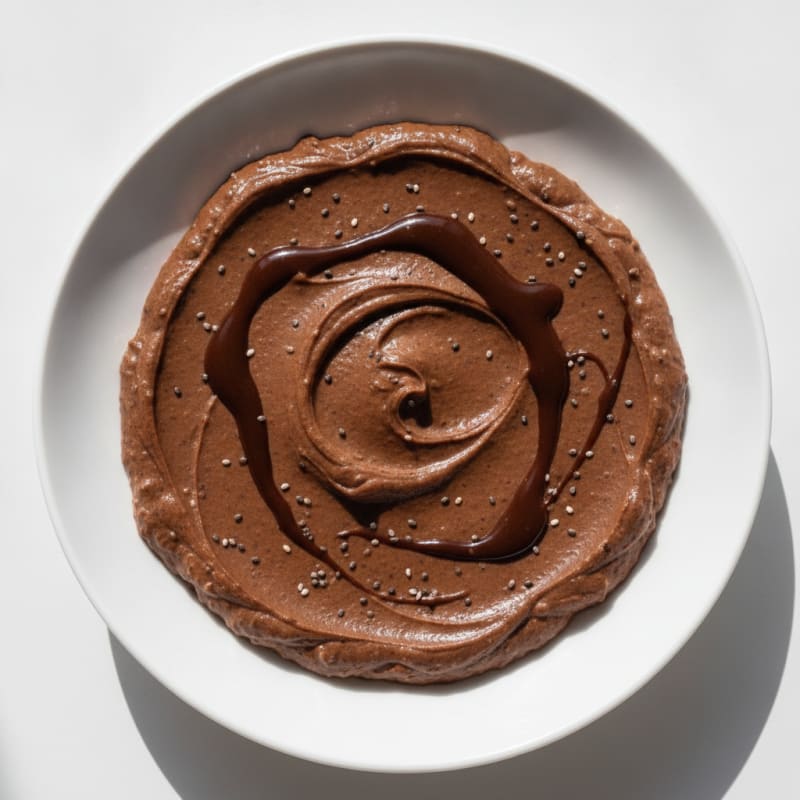 Silky Chocolate Protein Pudding with Chia Seeds