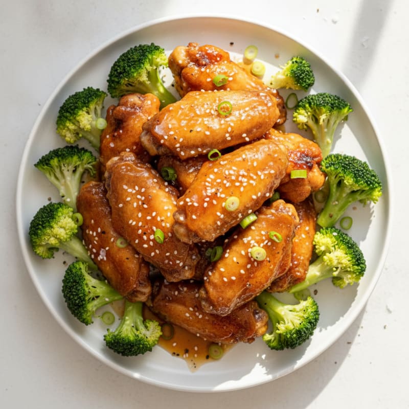 Honey-Garlic Glazed Chicken Wings