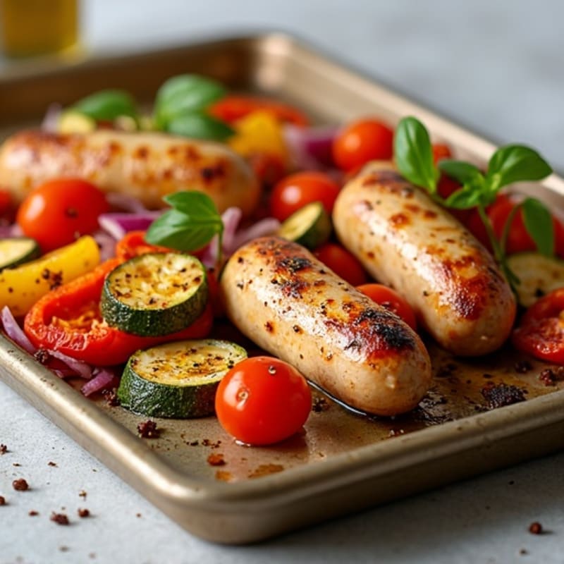 Sheet Pan Chicken Sausage and Roasted Vegetables