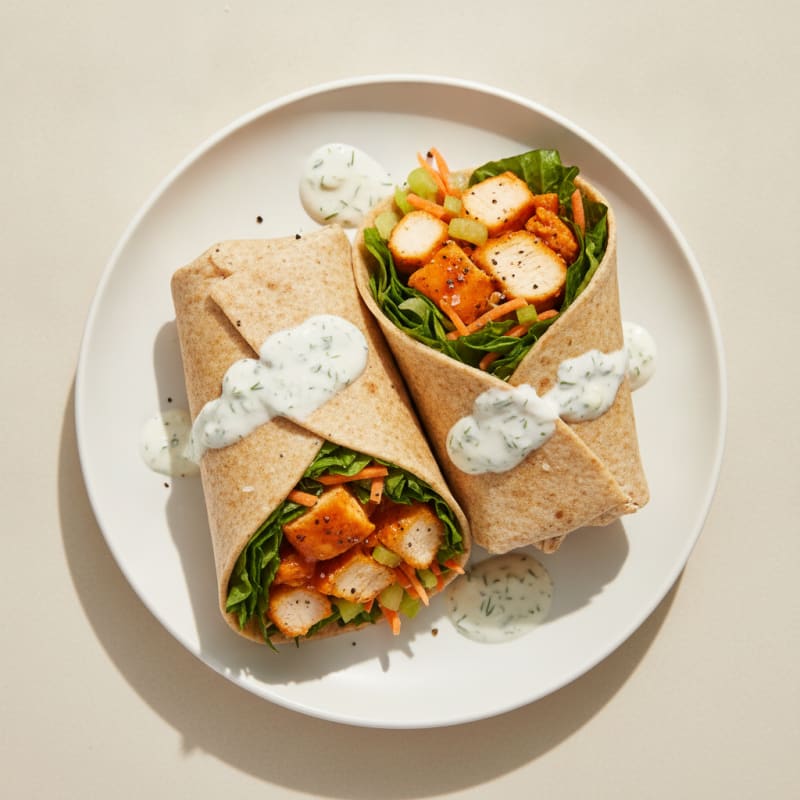 Buffalo Ranch Chicken Wraps