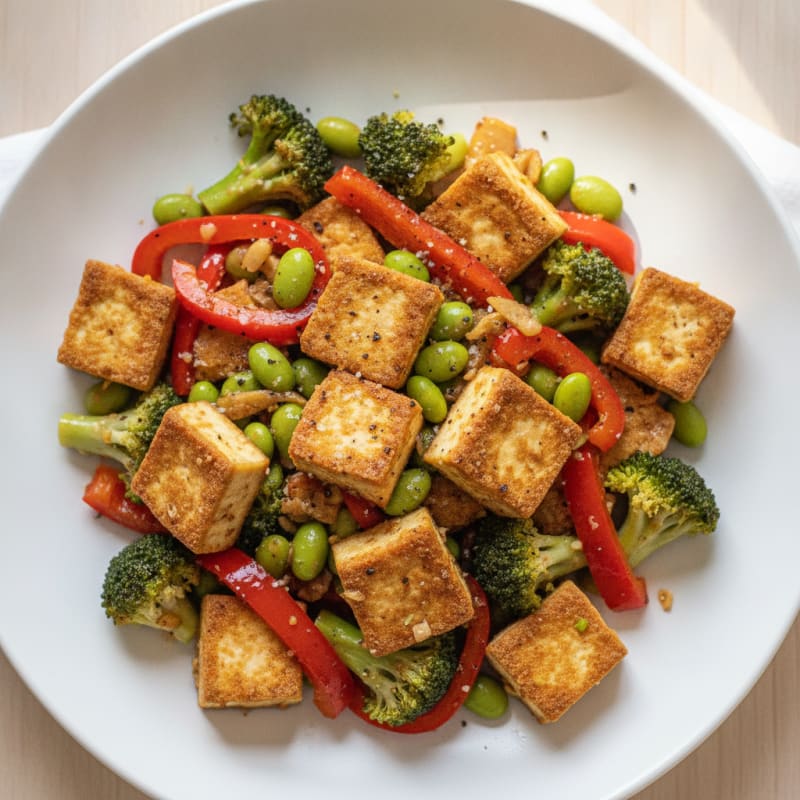 Garlic-Ginger Tofu Stir-Fry