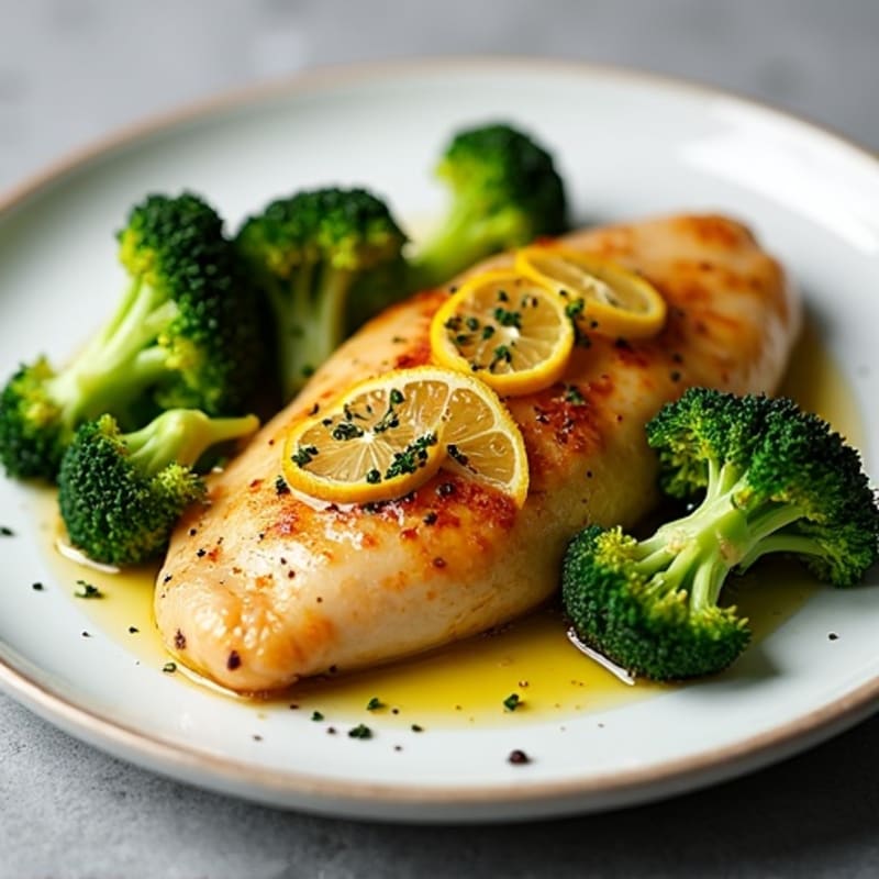 Sheet Pan Lemon Garlic Chicken and Roasted Broccoli