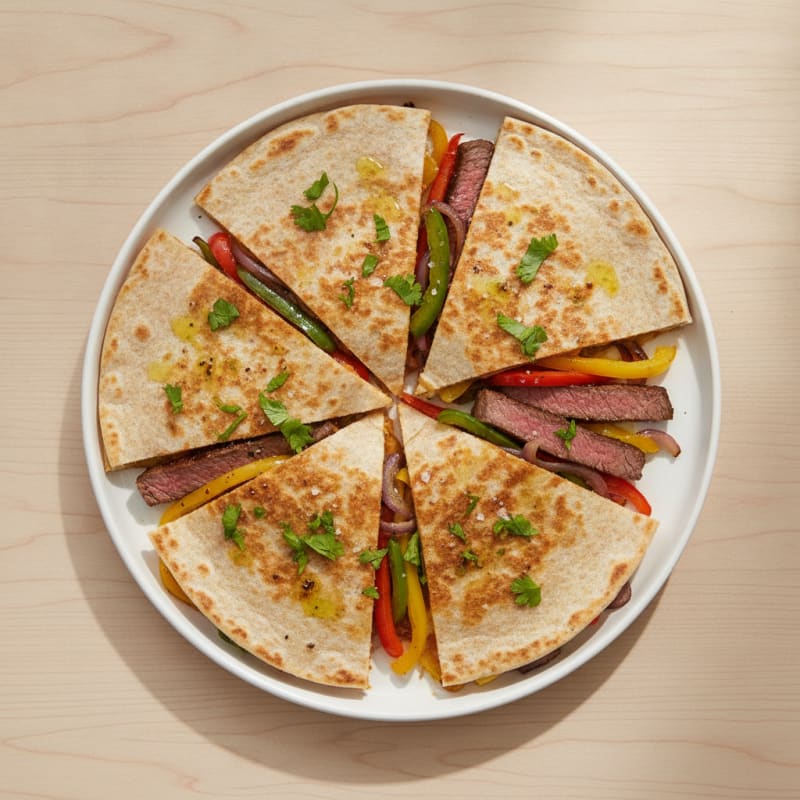 Seared Steak and Pepper Quesadillas