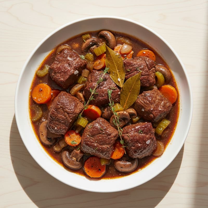Tender Red Wine Venison Stew