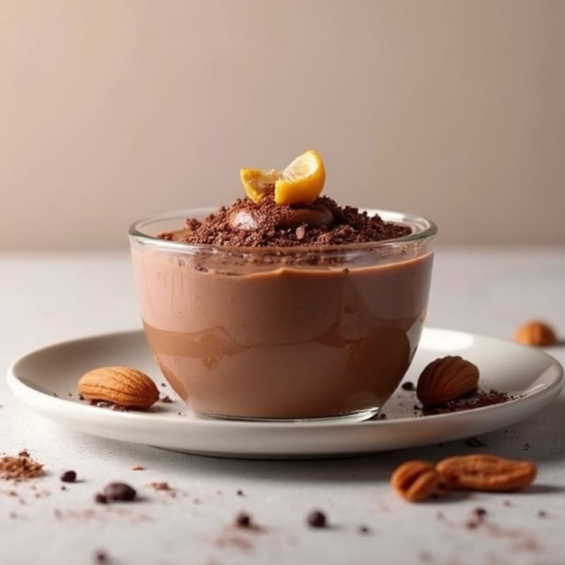 Creamy Dark Chocolate Protein Pudding