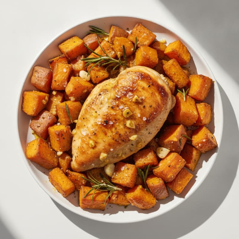 Lemon-Herb Roasted Chicken and Root Vegetables