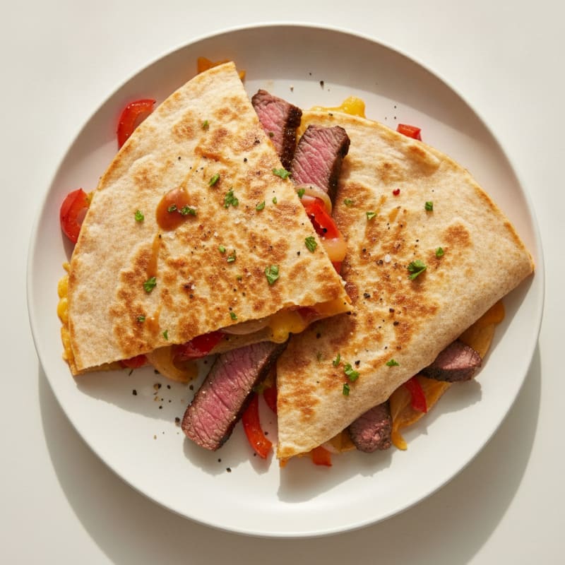 Seared Steak & Pepper Quesadillas
