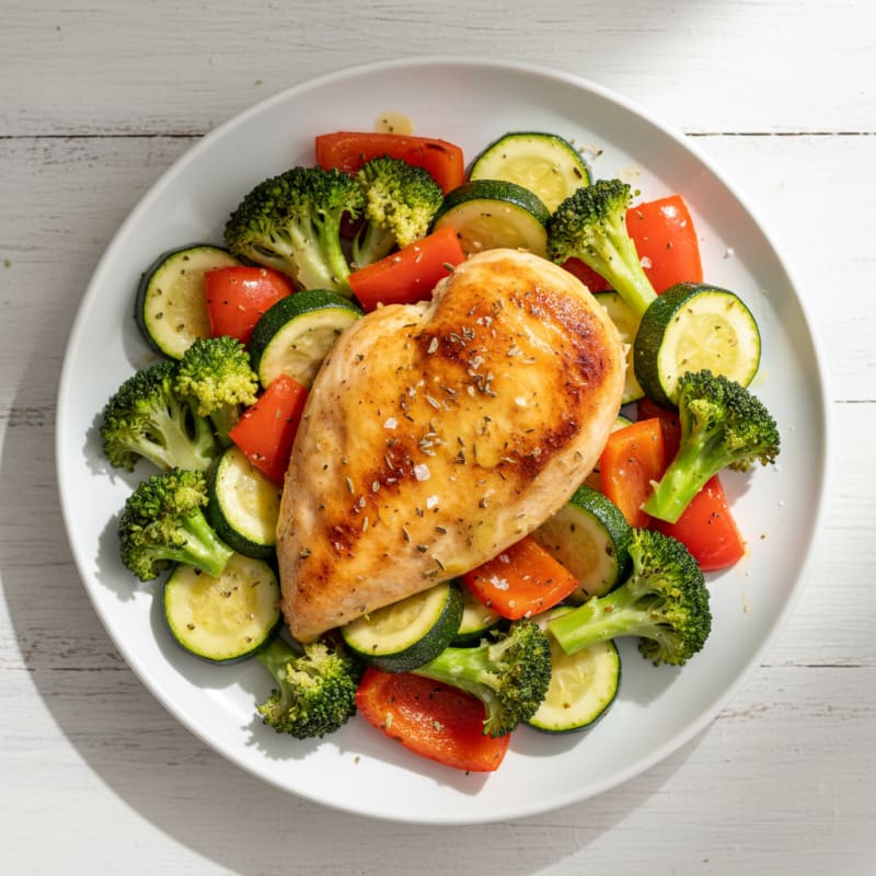 Lemon Herb Roasted Chicken and Veggies
