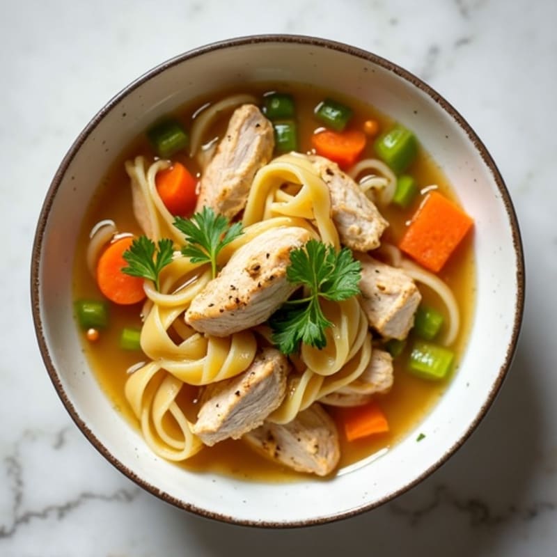 Fresh Herb Chicken Noodle Soup