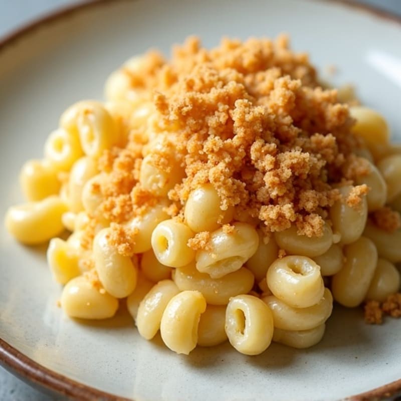 Creamy Cauliflower Mac with Crispy Breadcrumb Topping