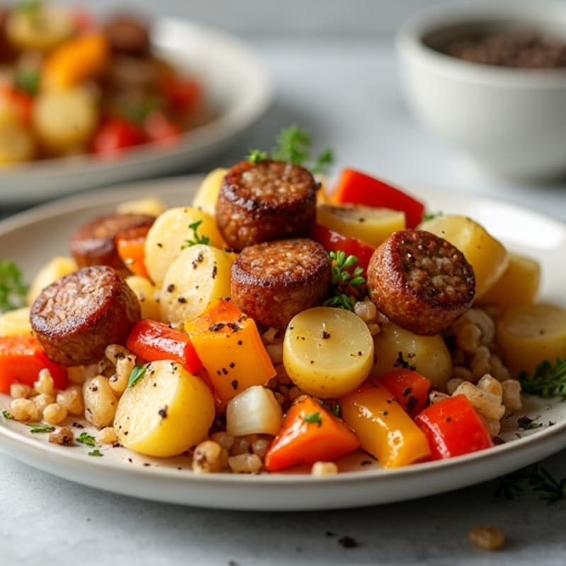Hearty Sausage and Roasted Potato Casserole