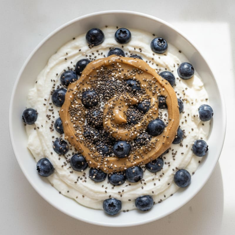 Silky Greek Yogurt Protein Pudding with Berries