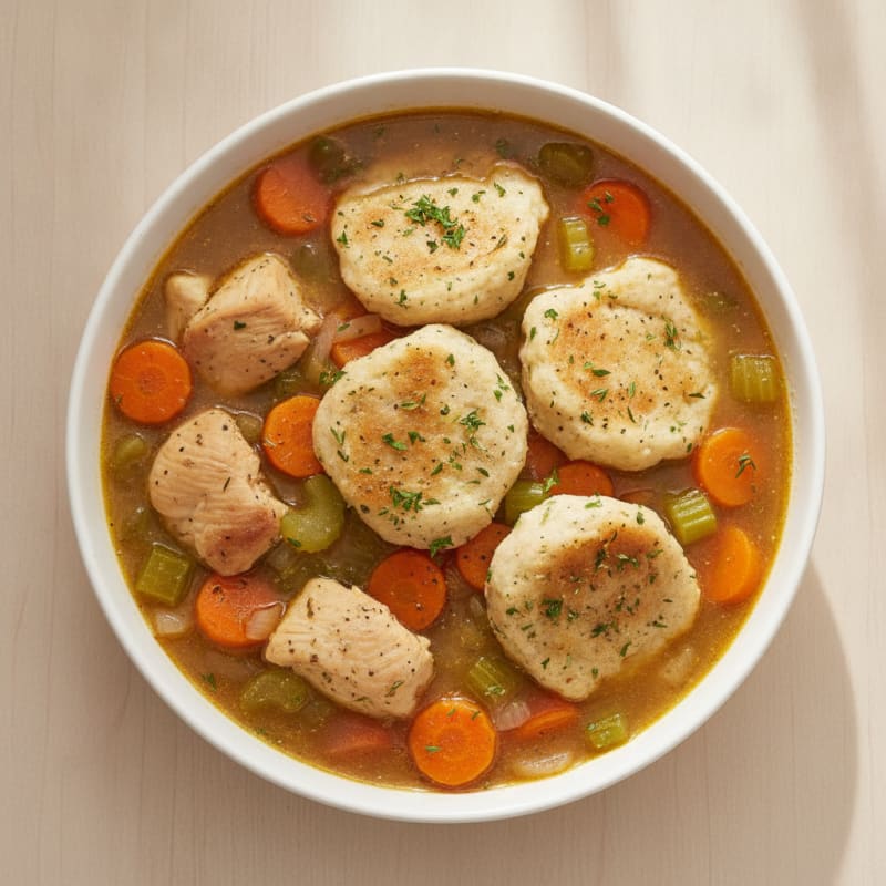 Homestyle Chicken and Herb Dumpling Stew