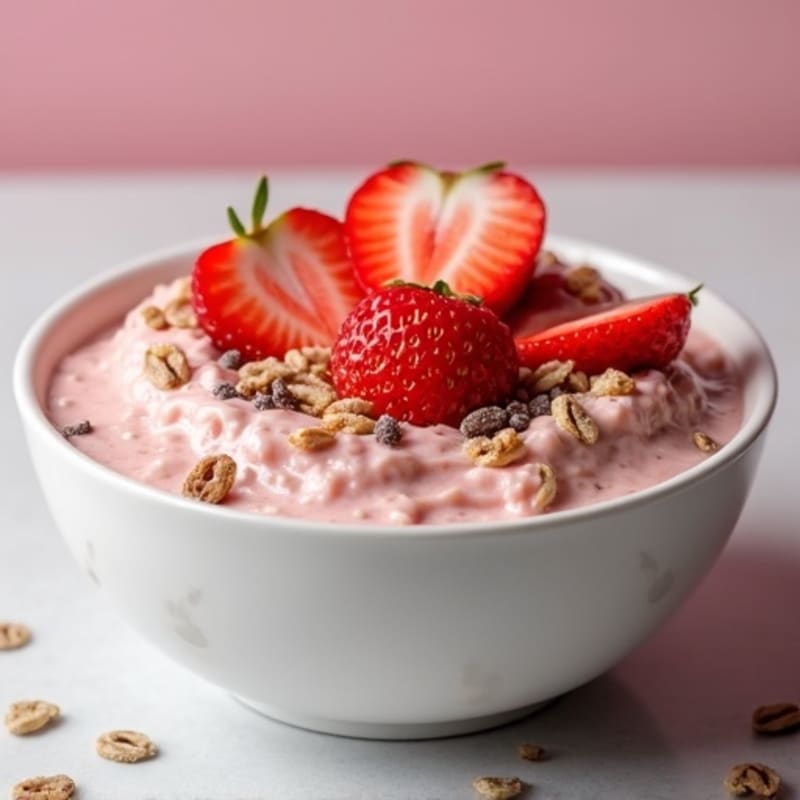 Creamy Strawberry Overnight Oats