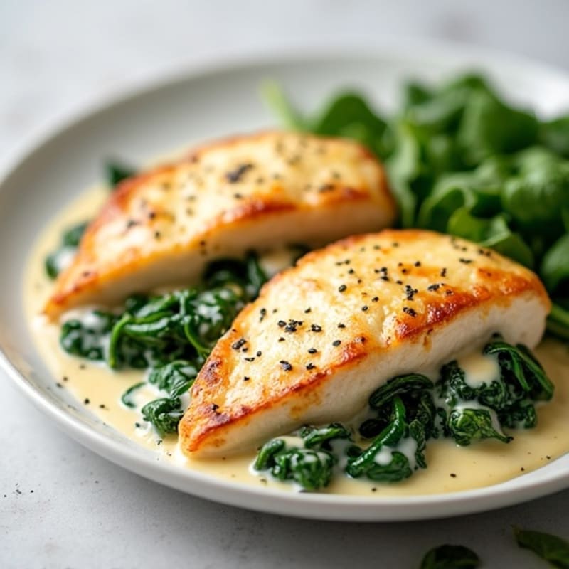 Creamy Chicken and Spinach Bake