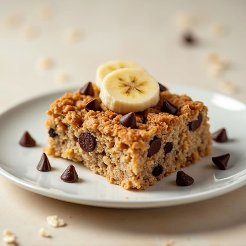 Healthy Chocolate Chip Oatmeal Bake