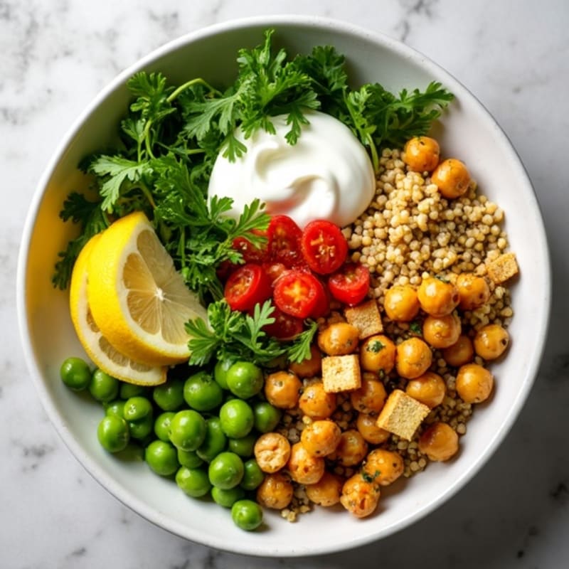 Citrus-Herb Quinoa Power Bowl with Roasted Chickpeas