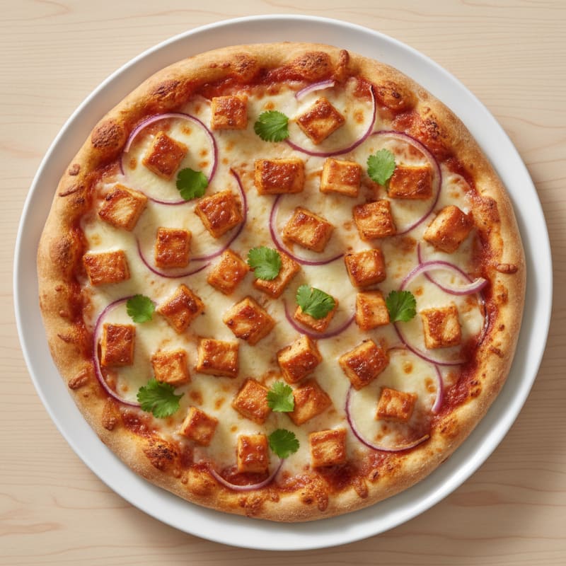 High-Protein BBQ Chicken Pizza with Red Onion