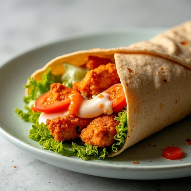 Crispy Buffalo Chicken Ranch Wrap