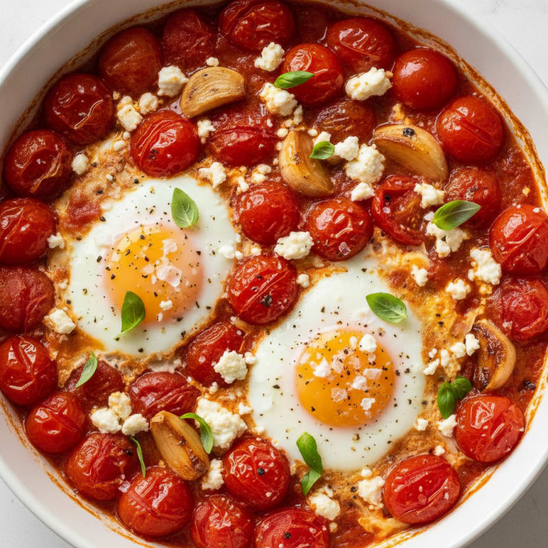 Baked Eggs with Roasted Tomatoes
