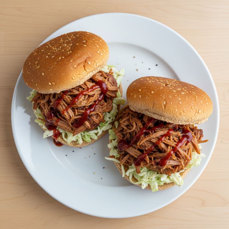 Slow-Cooked BBQ Pulled Pork Sandwiches