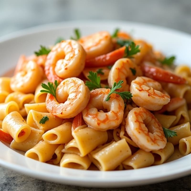 Creamy Cajun Shrimp and Chicken Pasta