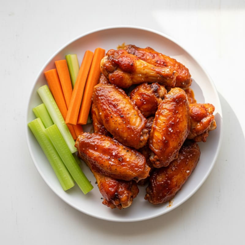 Spicy BBQ Glazed Chicken Wings