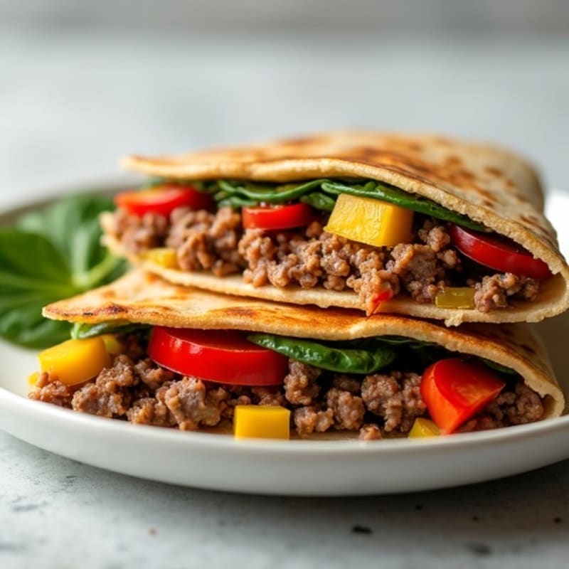 Lean Steak and Veggie Whole Wheat Quesadillas