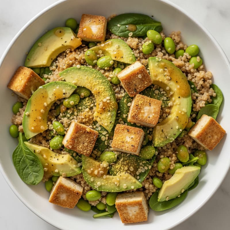 Quinoa-Edamame Power Bowl with Avocado