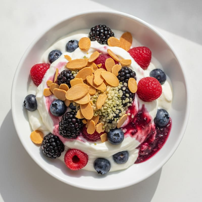 Creamy Greek Yogurt Protein Parfait with Mixed Berries
