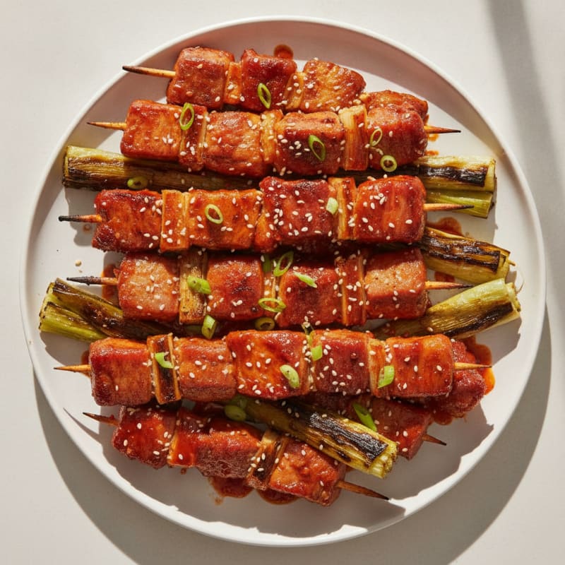 Spicy Gochujang Pork Skewers