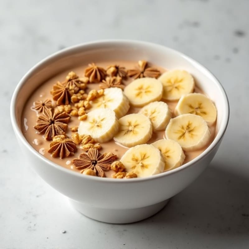 Creamy Peanut Butter Protein Bowl with Vanilla Swirl