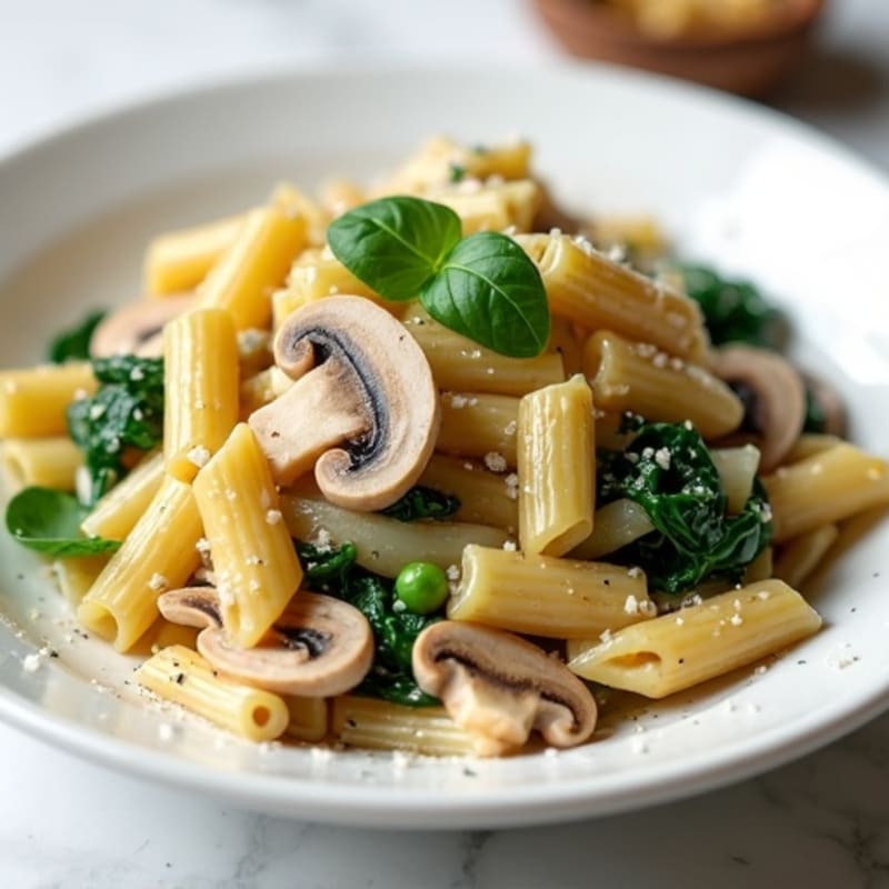 Creamy Truffle Mushroom Protein Pasta