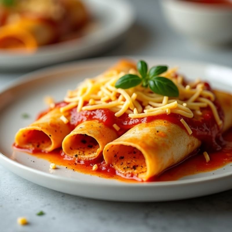 Spicy Baked Chicken Enchiladas