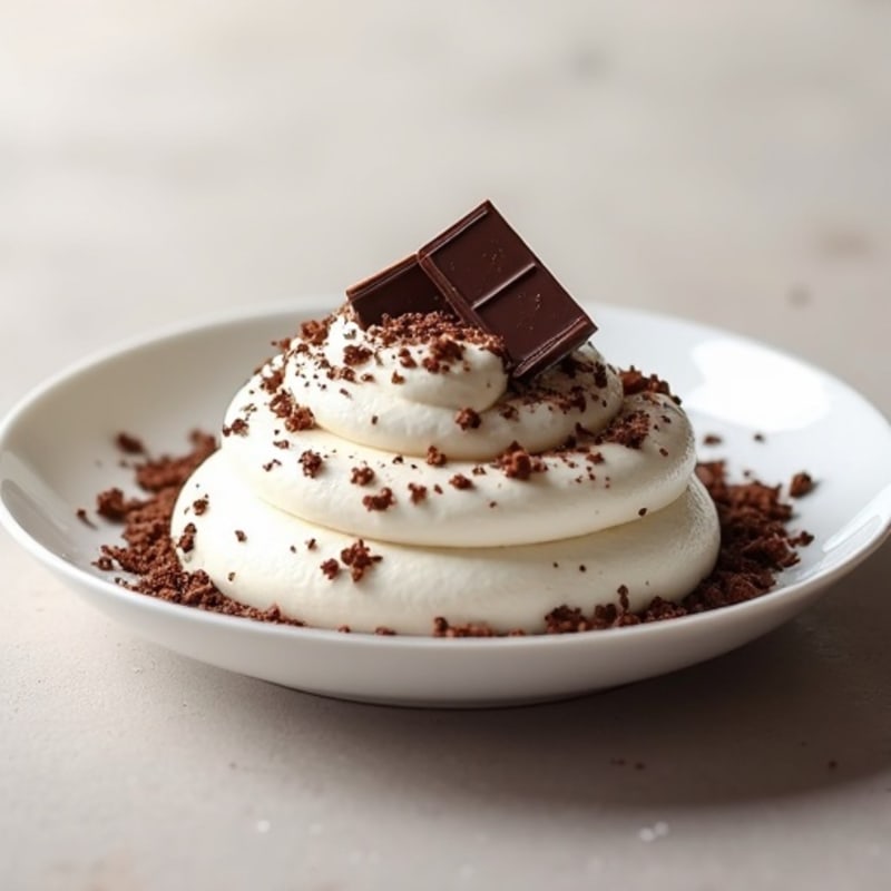 Greek Yogurt Protein Mousse with Dark Chocolate Shavings