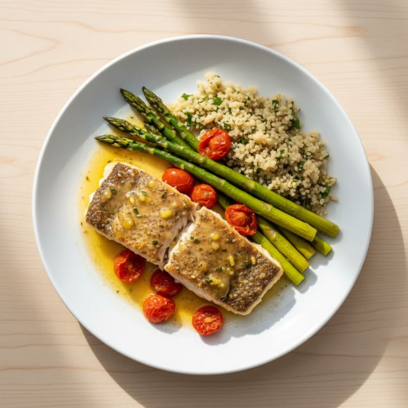 Baked Grouper with Lemon-Herb Butter