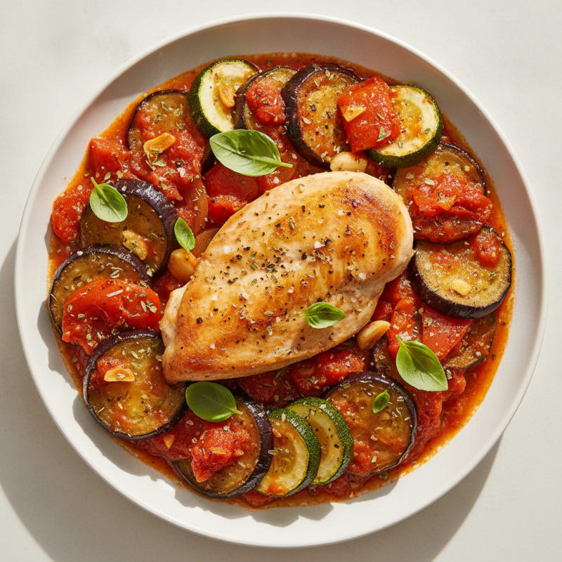 Roasted Vegetable Ratatouille with Herbs