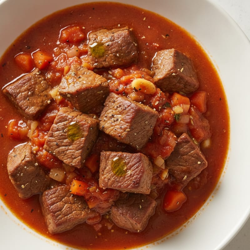 Braised Beef in Rich Tomato Sauce