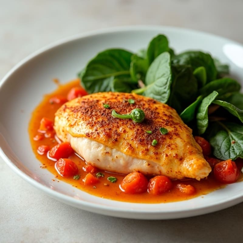 Healthy Creamy Tomato-Spiced Chicken