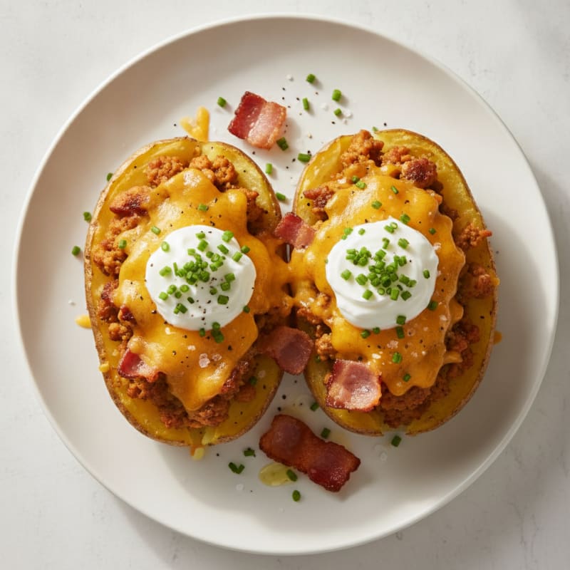 Bacon Cheddar Stuffed Potatoes