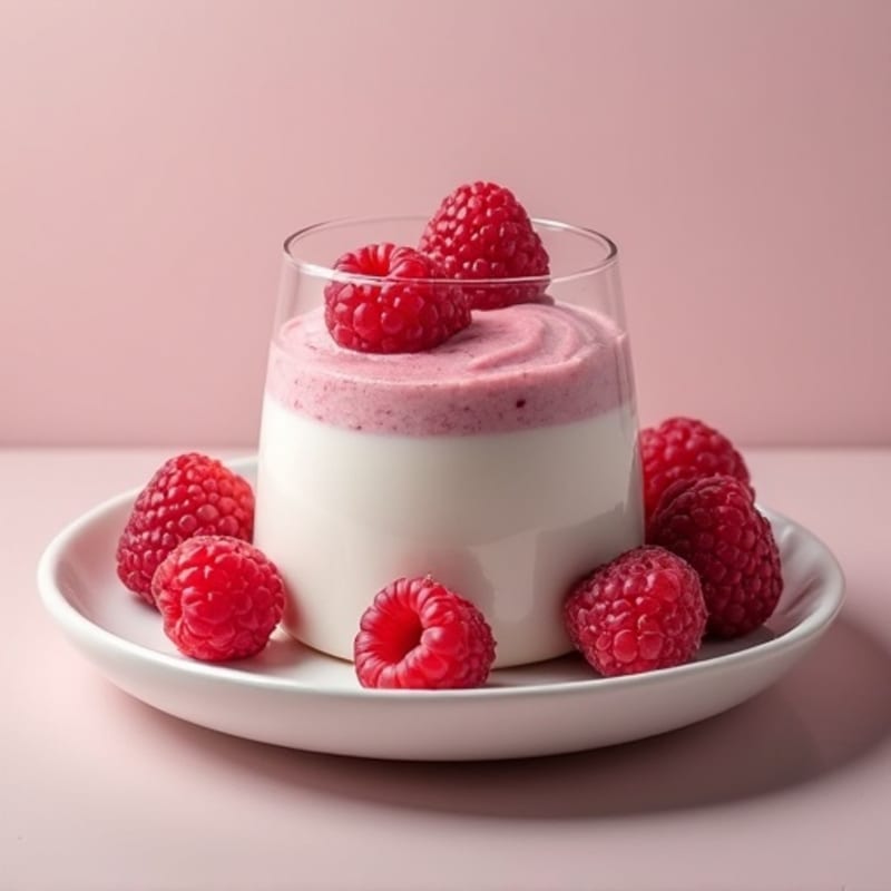 Protein-Packed Greek Yogurt Raspberry Mousse