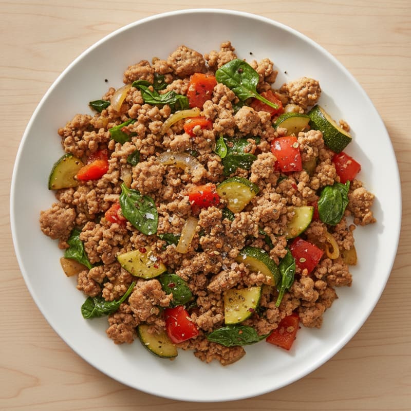 Ground Turkey and Vegetable Skillet