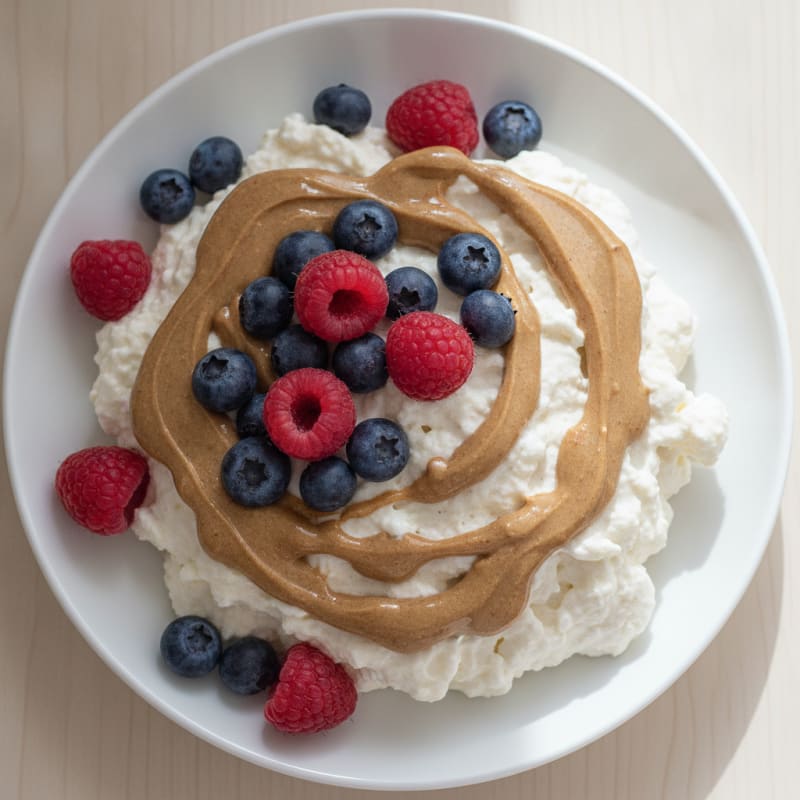 Silky Greek Yogurt Protein Mousse with Fresh Berries