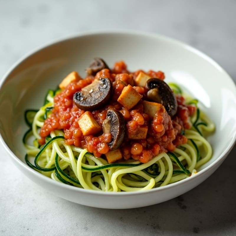 Hearty Mushroom Ragu with Zucchini Noodles