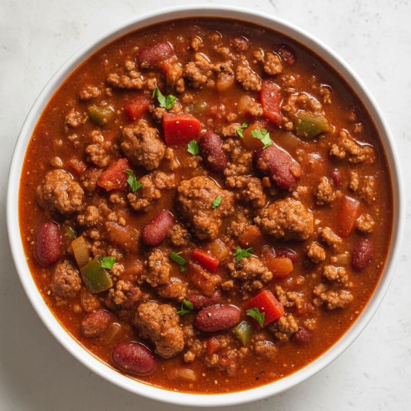Hearty Slow Cooker Beef Chili